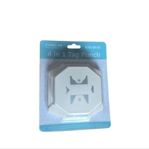 2/$15 BNWT Kame 4 in 1 Tag Punch- Multifunctional Label Stamper-DIY Paper Cutter